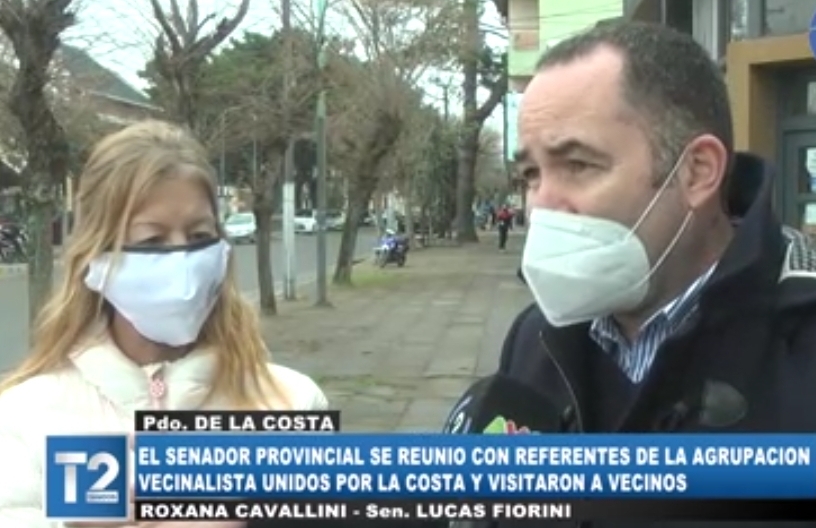 El Senador Lucas Fiorini recorrió el Partido de La Costa