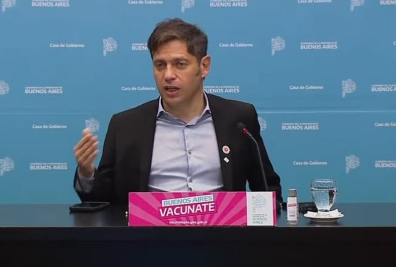 Kicillof anuncia vacuna libre para mayores de 18 desde el viernes en la provincia de Buenos Aires