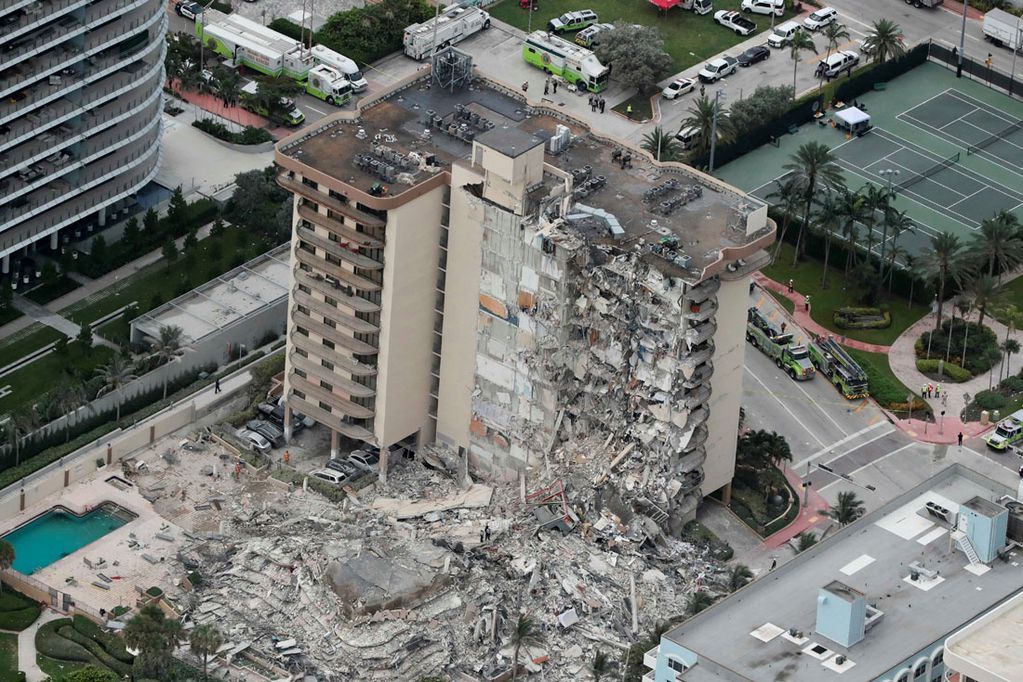 Compensarán con 150 millones de dólares a las víctimas del derrumbe en Miami