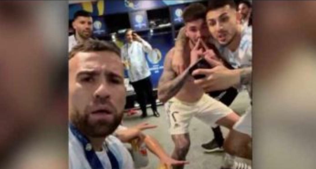 VIDEO: La intimidad del festejo de los jugadores argentinos en el vestuario