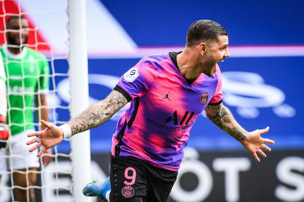Mauro Icardi logró el gol del triunfo de Paris Saint Germain dirigido por Mauricio Pochettino