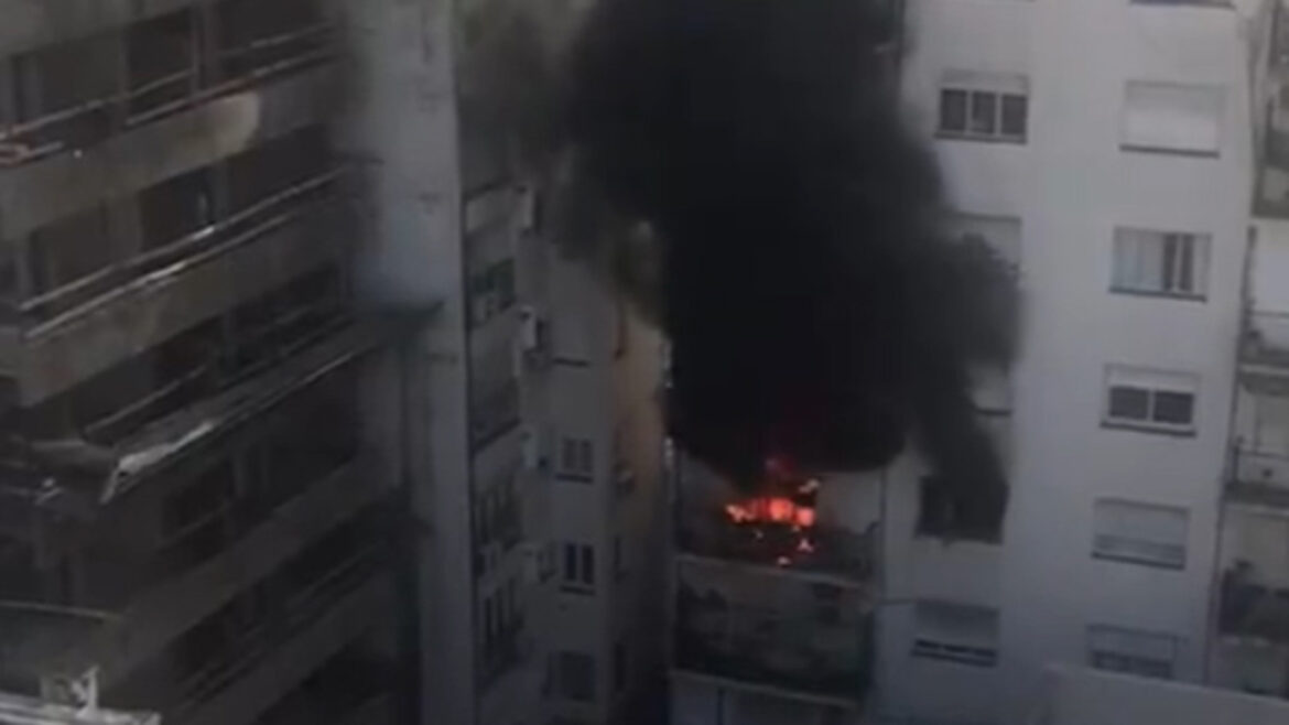Se incendió un departamento en el barrio porteño de Belgrano y evacuaron el edificio por precaución