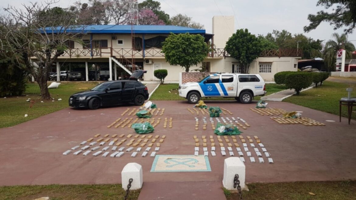 Secuestran más de 270 kilogramos de marihuana en un vehículo en Misiones y detienen al conductor