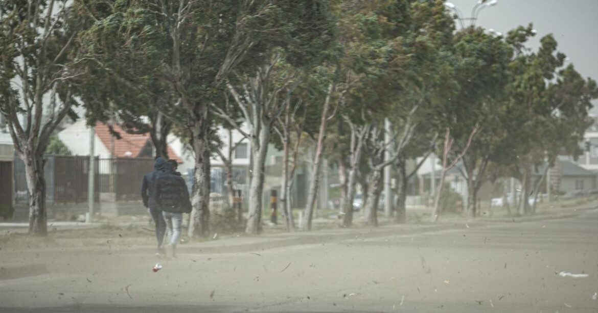 Vientos con ráfagas de hasta 90 kilómetros por hora en Chubut, donde rige alerta amarilla