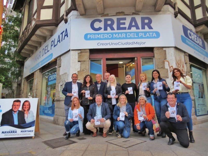 Dirigentes de diferentes partidos y espacios pidieron el voto para Crear Mar del Plata