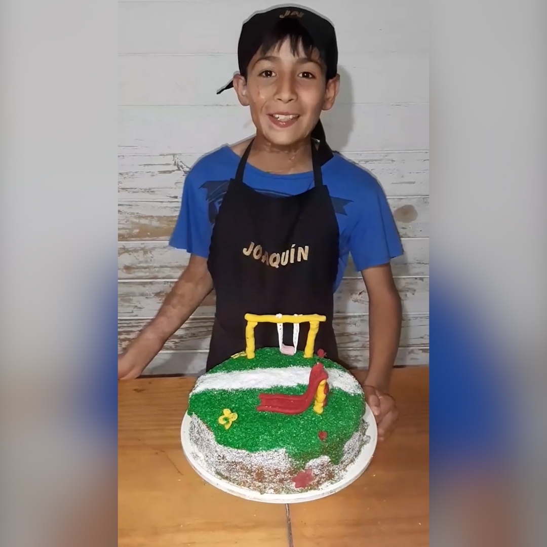 Joaquín Nahuel, el nene de las tortas, conoció a Betular y sigue cumpliendo sueños