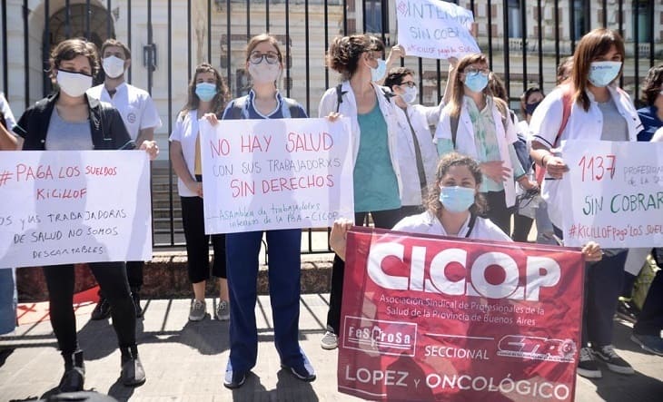 Médicos bonaerenses paran en reclamo de mayor aumento salarial