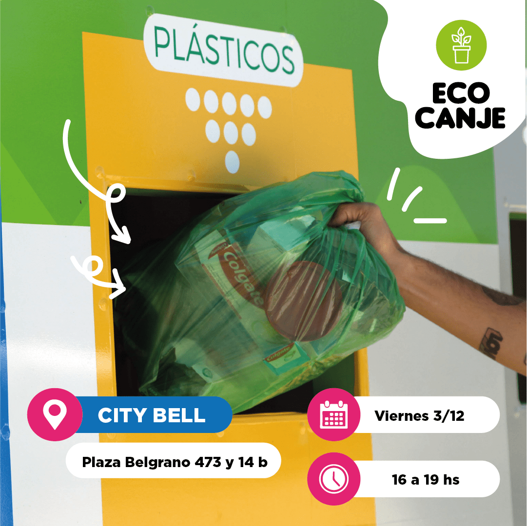 Eco-canje: vecinos de City Bell podrán intercambiar residuos reciclables por kits ecológicos