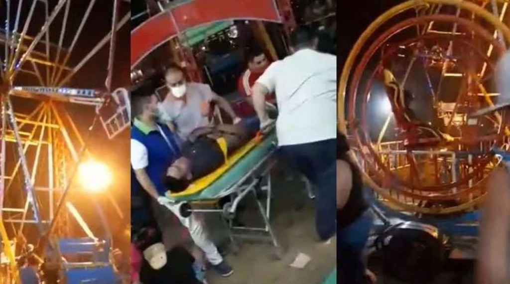 Una niña fracturada y otros 3 heridos al caer una silla aérea en parque de juegos en José C. Paz
