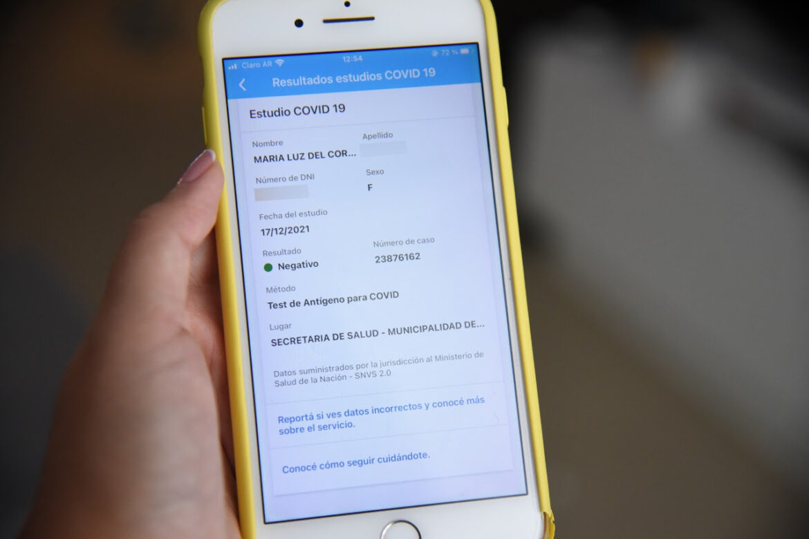 La Plata: Vacunación e hisopados, comprobantes y resultados quedarán disponibles desde la App móvil ‘Mi Argentina’