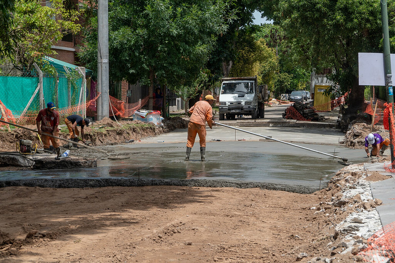 San Isidro: pavimentos nuevos en Avellaneda