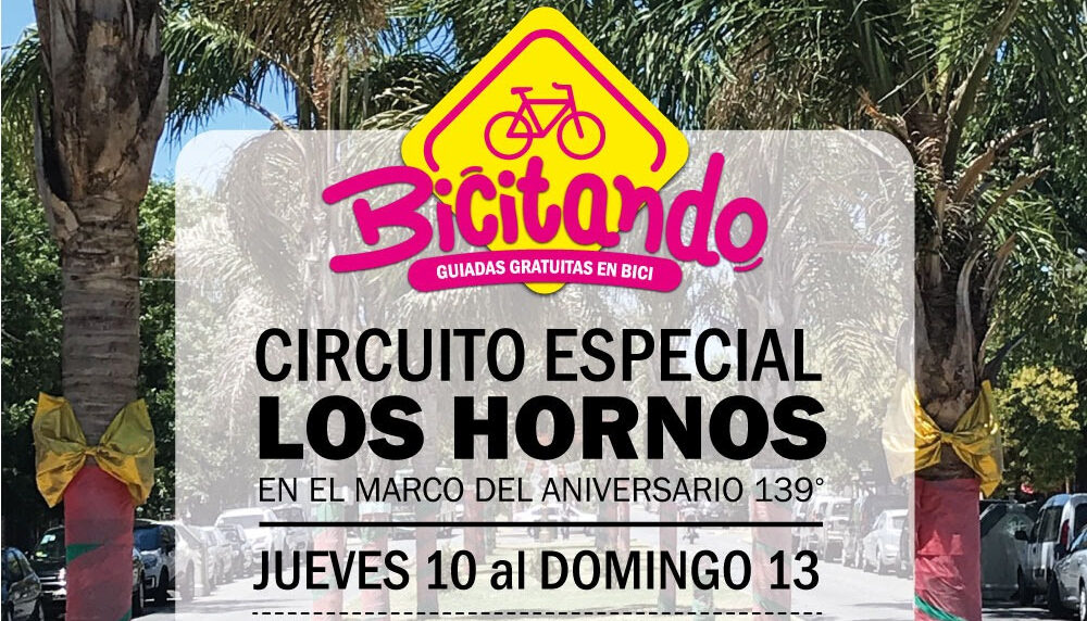Bicitando la ciudad: realizarán un circuito especial en Los Hornos por su aniversario 
