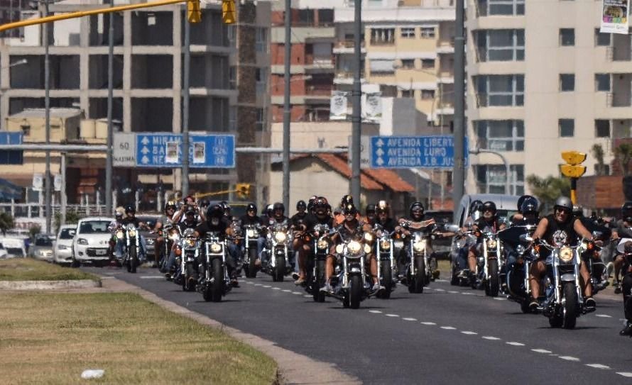 El 4° Encuentro Nacional e Internacional de motos Harley Davidson se realiza en Mar del Plata