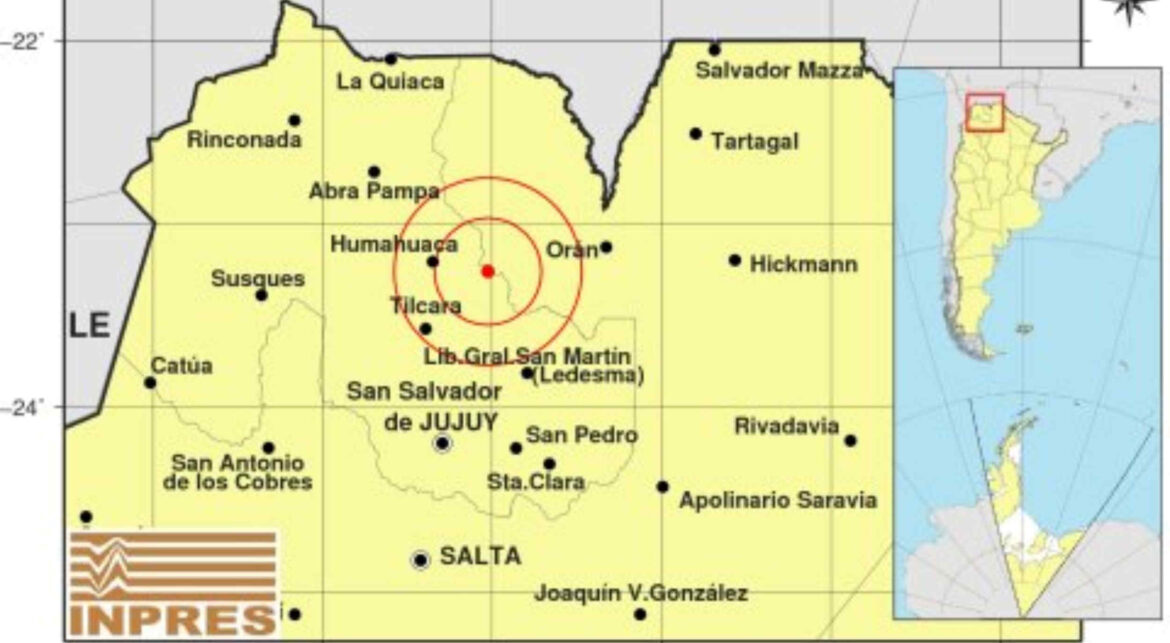 Un sismo de 4.7 grados en la escala de Richter se registró en la región de la quebrada en Jujuy