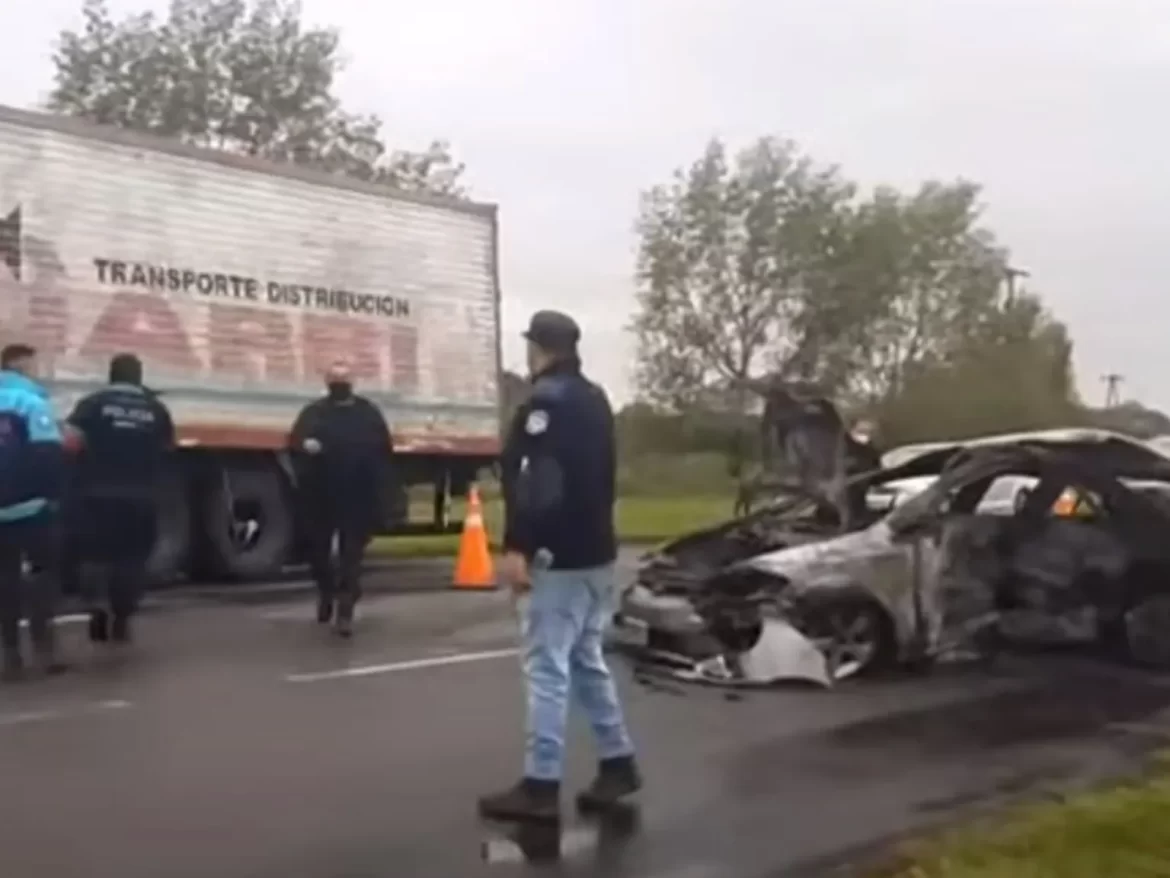 Tres muertos y cinco heridos en un accidente a la altura de Baradero, sobre la ruta nacional 9