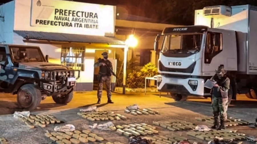 Decomisan más de 300 kilos de marihuana por un valor estimado de 46 millones de pesos en Corrientes