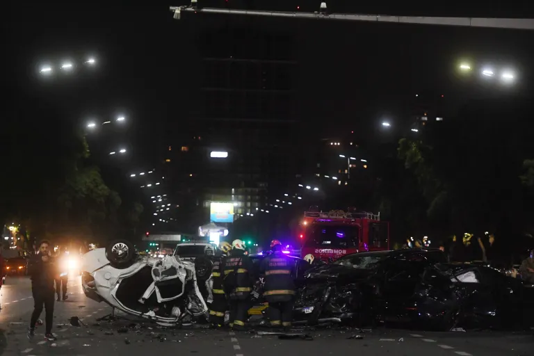Al menos diez heridos en un impactante choque múltiple frente al hipódromo de Palermo￼