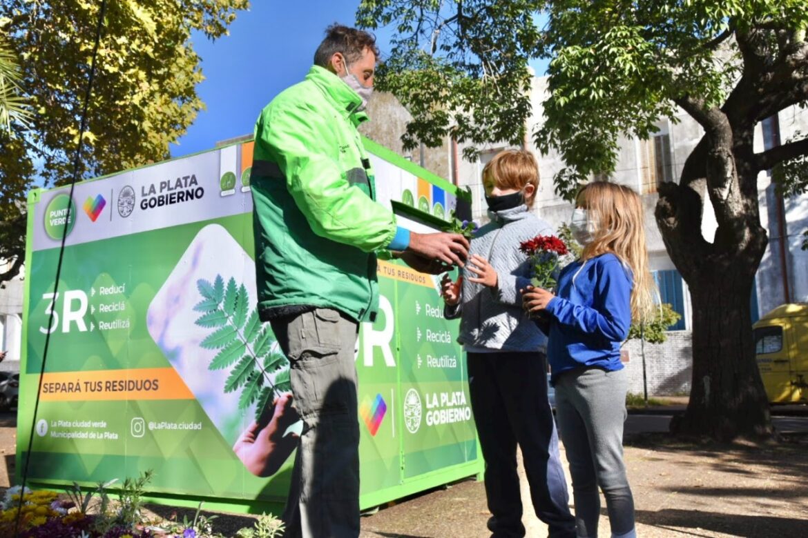 Para vidrio, cartón, plástico y latas: el Municipio sumó un “Punto verde” de reciclaje en Gonnet￼