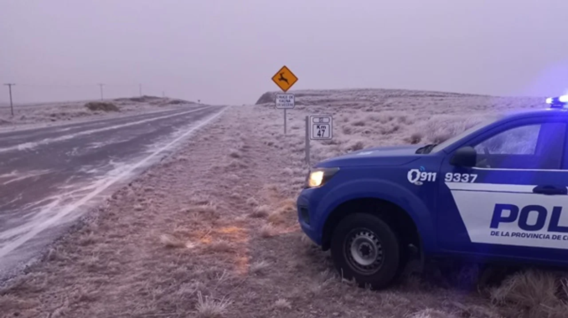 Cierran el camino a las Altas Cumbres de Córdoba por presencia de hielo en la ruta
