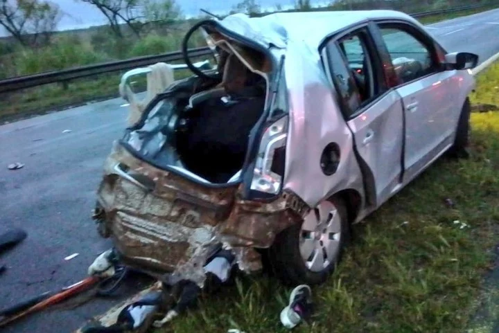 Zárate: un herido tras un choque múltiple entre siete vehículos en la ruta nacional 12