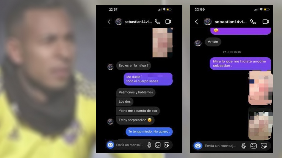 «Te tengo miedo», los nuevos chats entre la denunciante y Villa a horas del presunto abuso