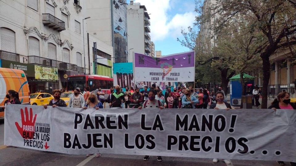 «Bajen los precios» será la consigna de protestas en supermercados previstas para hoy