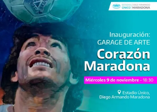 Inauguran en La Plata la muestra de arte «Corazón Maradona»