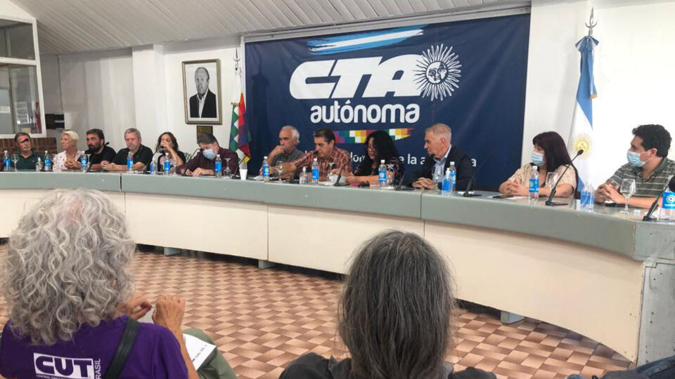La CTA Autónoma se moviliza desde el Ministerio de Desarrollo Social a Economía