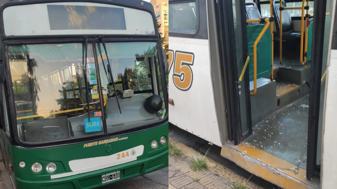 La Plata: Un sujeto atacó brutalmente a golpes a su pareja, rompió los vidrios de un colectivo y terminó preso