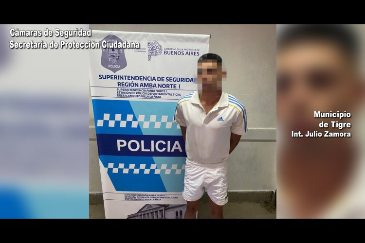 Salió hace días de prisión y lo detuvieron por robar medio millón de pesos en una casa de Nordelta