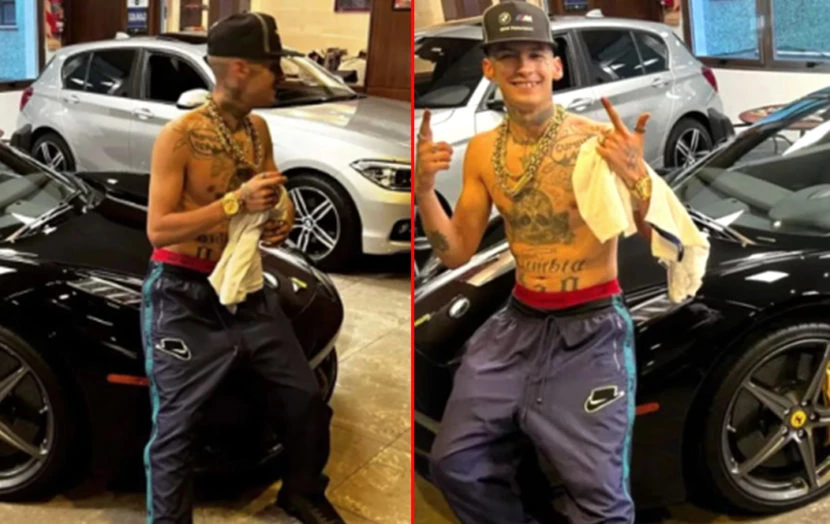 Cuántos millones pagó L-Gante por su Ferrari negra