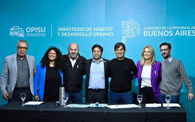 Kicillof: «Convertimos la reurbanización de los barrios populares en una política del Estado»