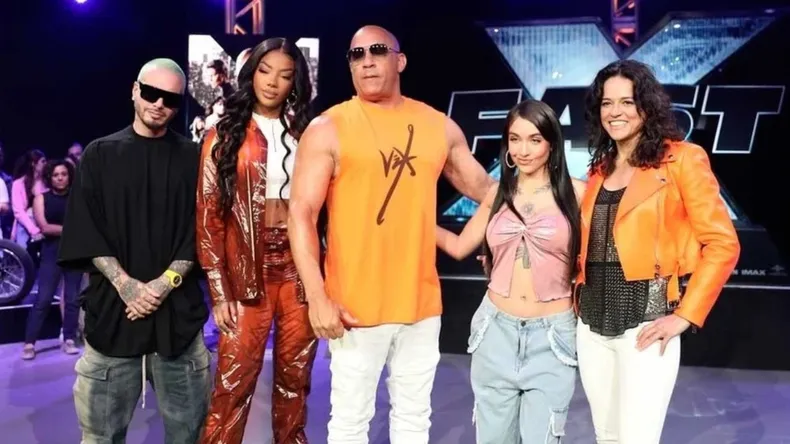 “Con el compa”, María Becerra se sacó una foto con Vin Diesel y estallaron las redes