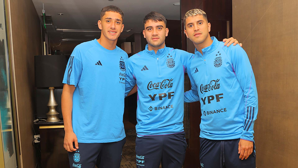 Romero, Otamendi, Buonanotte y Palacios llegaron a Beijing para amistosos del seleccionado argentino