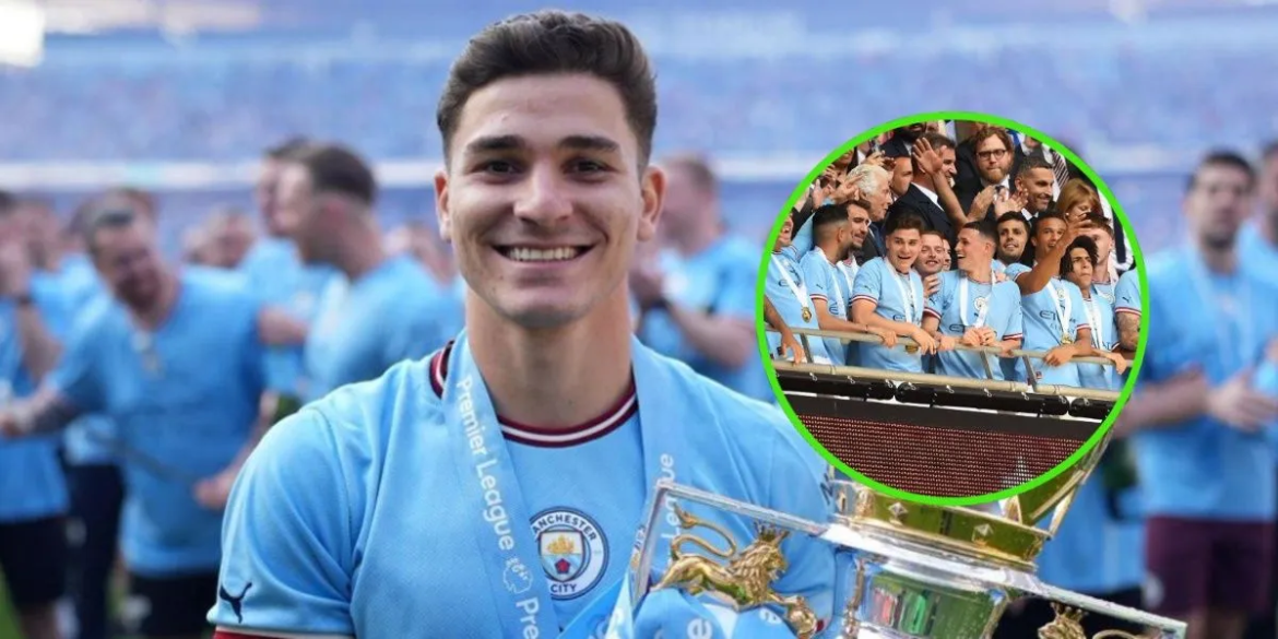 Aunque no jugó la final ante el Inter, Julián Álvarez marcó un nuevo récord