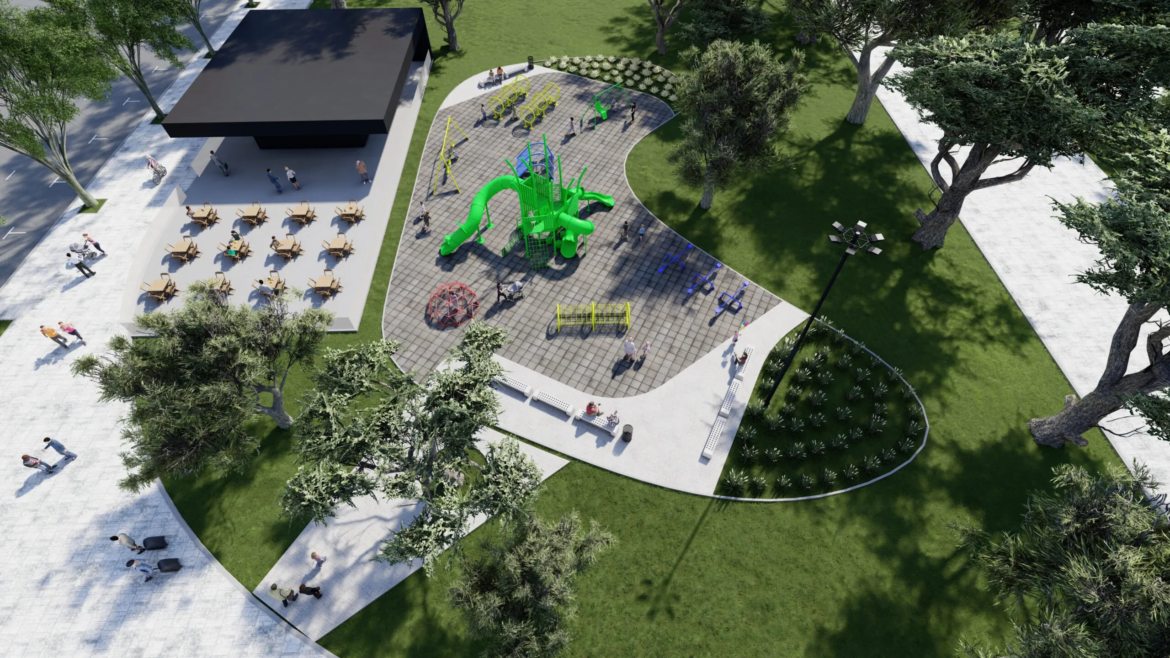 La Plata : Pisos antigolpes, escaladores y hamacas: suman novedosos patios de juegos en plazas y parques