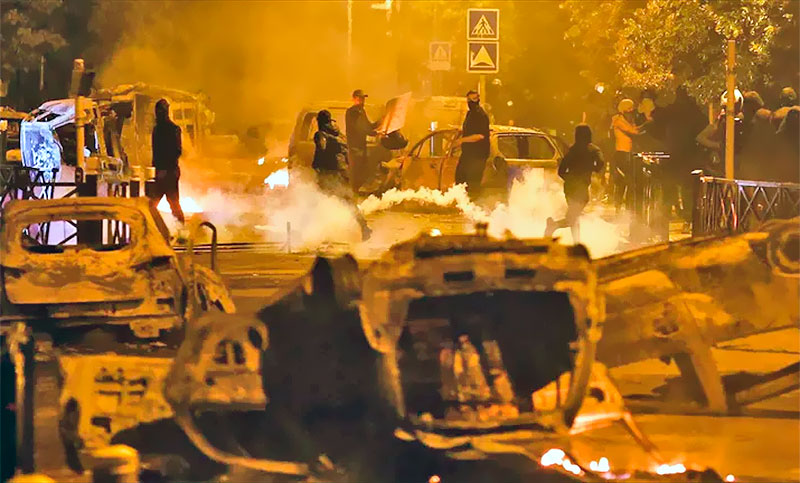 Tercera noche de protestas en Francia dejó 667 personas detenidas