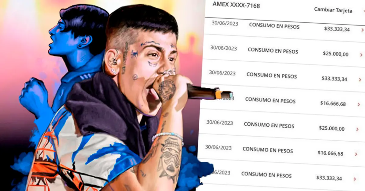 Creyó que había comprado una entrada para ver a Duki pero cuando vio el resumen de la tarjeta casi se infarta