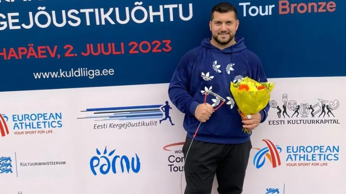 El lanzador argentino Joaquín Gómez ganó una medalla de oro en Estonia