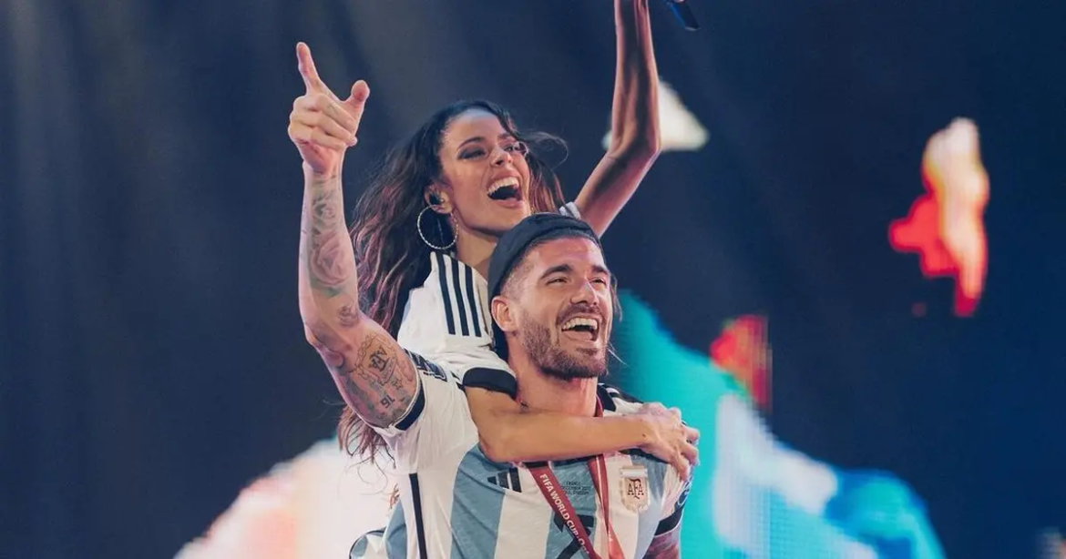 Rodrigo de Paul sorprendió al mostrar el tatuaje que se hizo en honor a Tini Stoessel