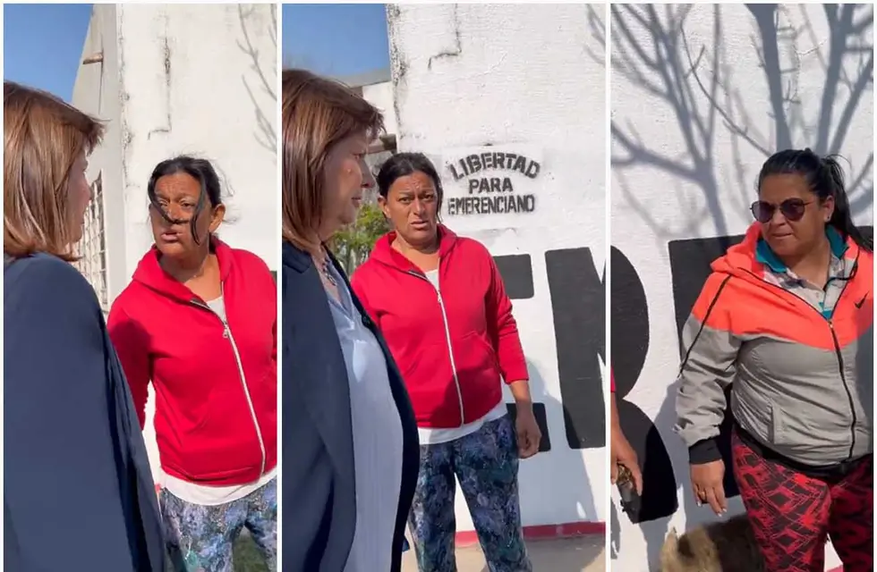 Tensión en una pasada de Patricia Bullrich por el Barrio Emerenciano de Resistencia