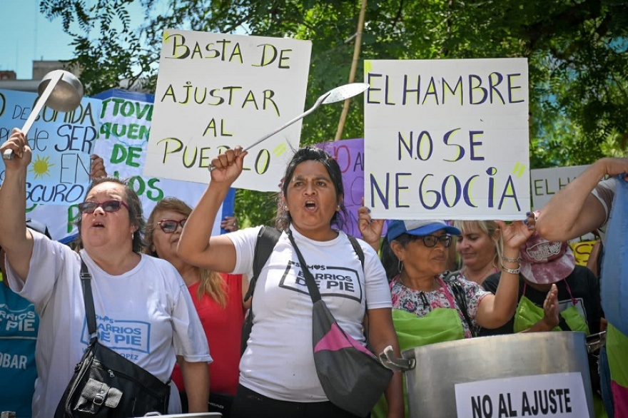 Barrios de Pie realizará hoy una protesta frente al Hotel Libertador en reclamo de alimentos