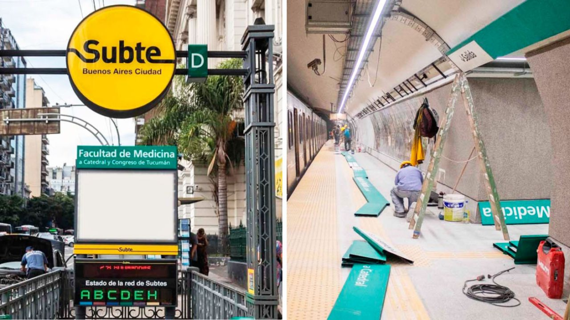 Subte: este lunes reabre la estación Facultad de Medicina luego de su remodelación