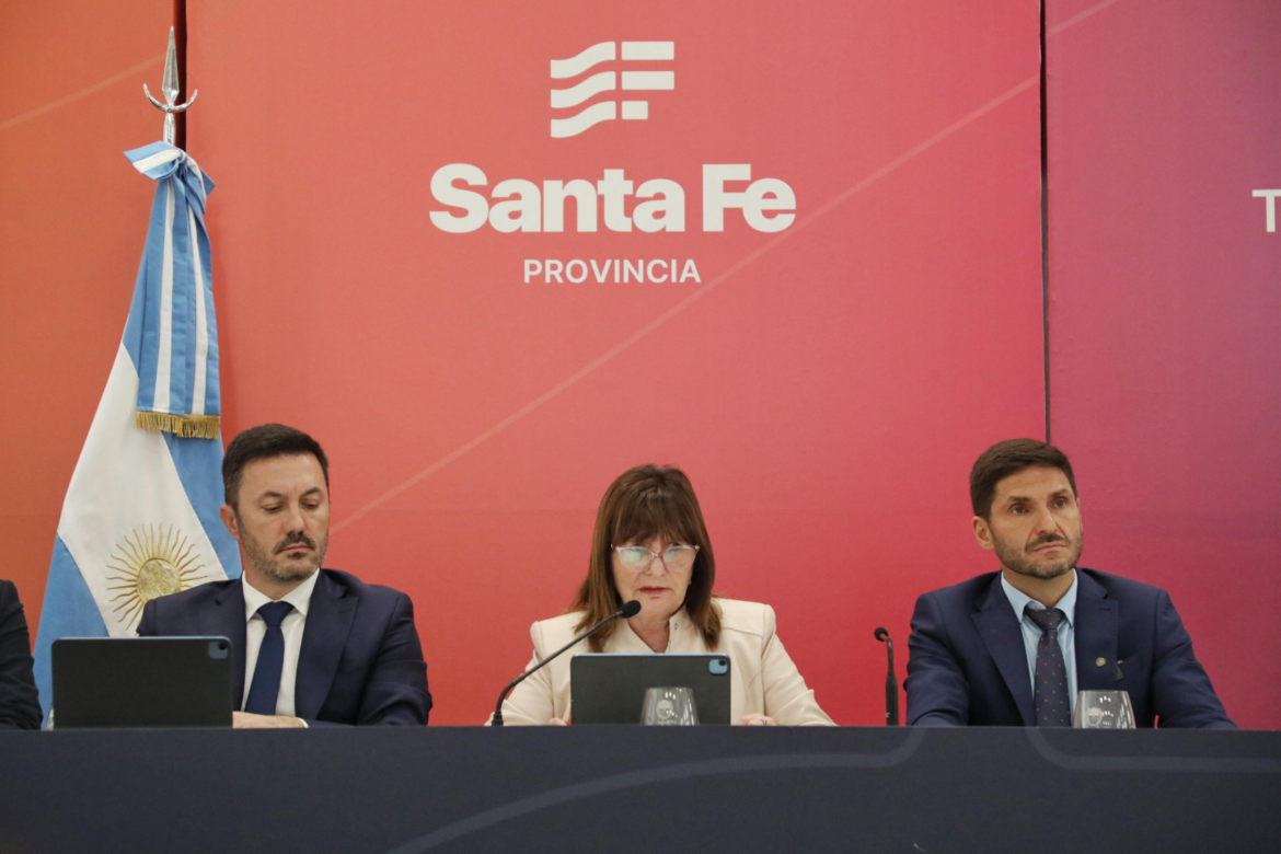Bullrich, Petri y Pullaro pusieron en marcha el comité de crisis en Rosario para enfrentar el narcoterrorismo