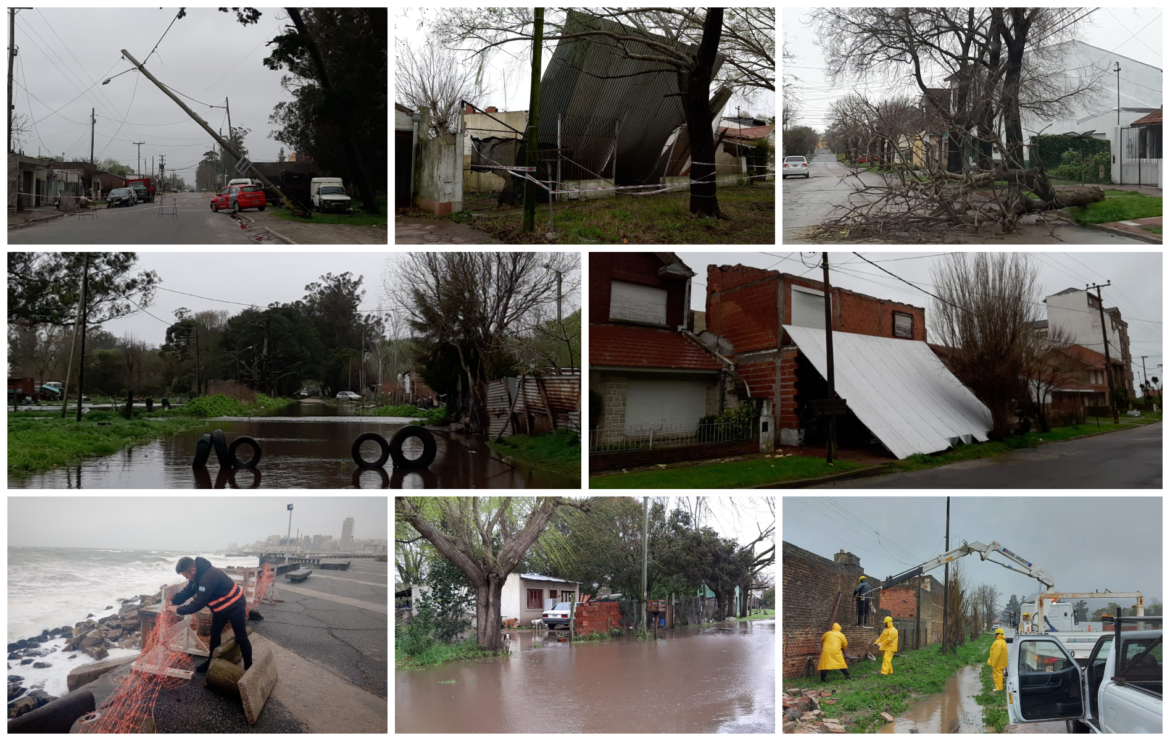 Temporal en Mar del Plata: las impactantes fotos de los destrozos