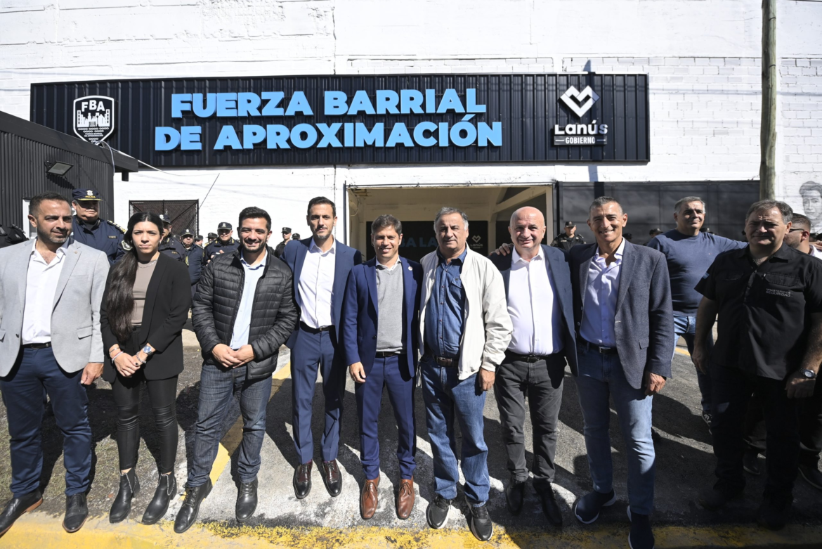 Kicillof inauguró las nuevas instalaciones de la Fuerza Barrial de Aproximación en Lanús