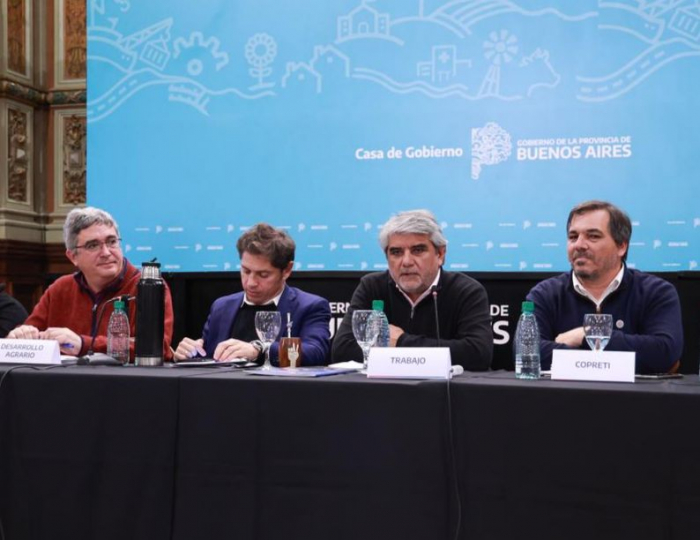 Kicillof y Correa encabezaron la reunión plenaria de la COPRETI