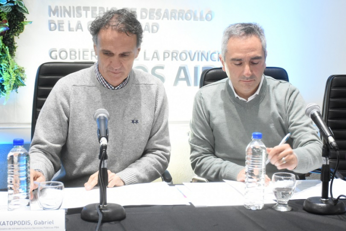 Katopodis y Larroque presentaron el Programa Abastecer Buenos Aires