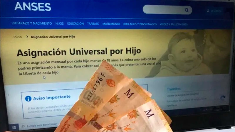 Los titulares de la Asignación Universal por Hijo recibirán un extra en Anses, según terminación de documento. 