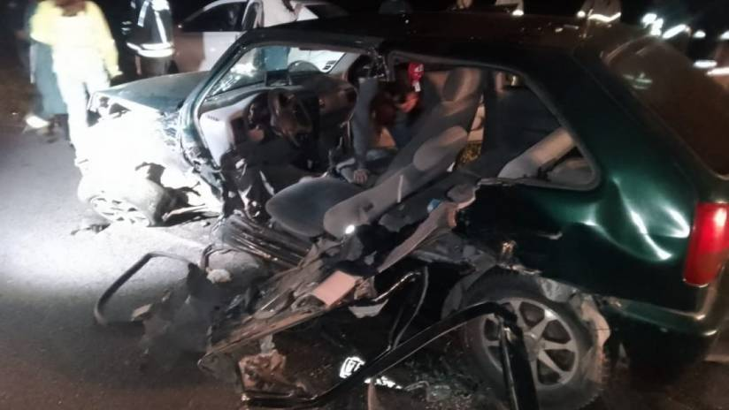 Fin de semana accidentado: triple choque en la ruta 11